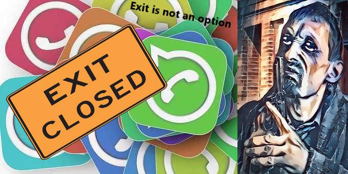 Exit WhatsApp is impossible