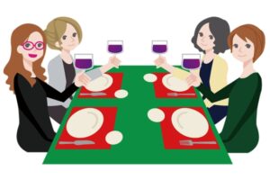 Spoken English is the preferred language of ladies when in a group