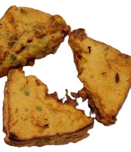 Bread pakora is quite popular Indian street food